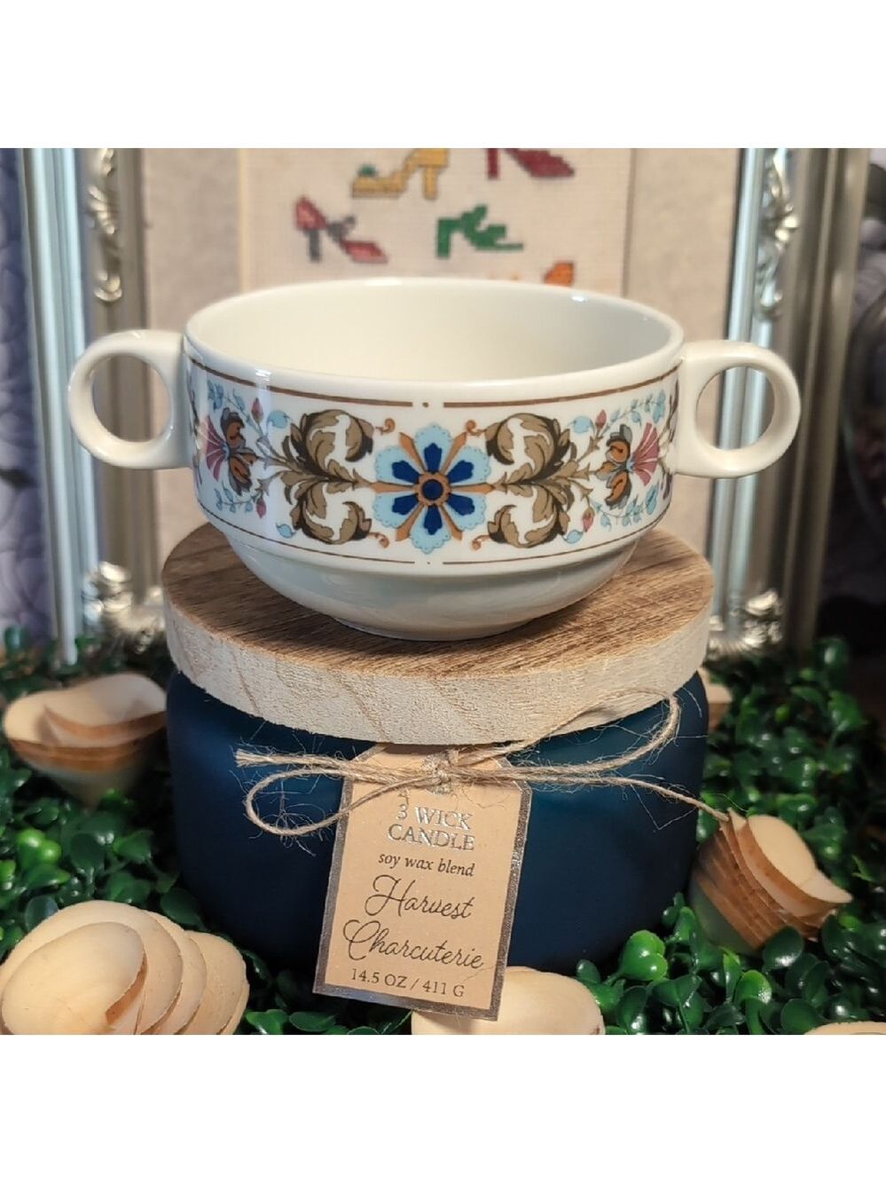 Villeroy & Boch Floral Motif Soup Bowl - Chateau - Picture 2 of 7